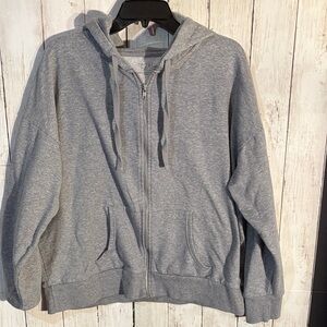 Time and Tru Heather Gray Hoodie